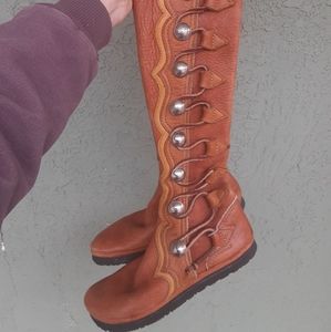 Unique Vintage Birkenstock Boho Leather Boots